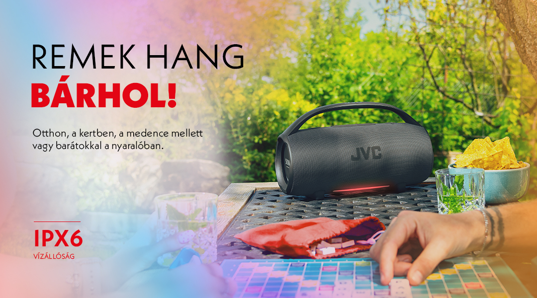 Hordozható hangszóró JVC XS-E524B, fekete Hordozható hangszóró JVC XS-E524B, fekete