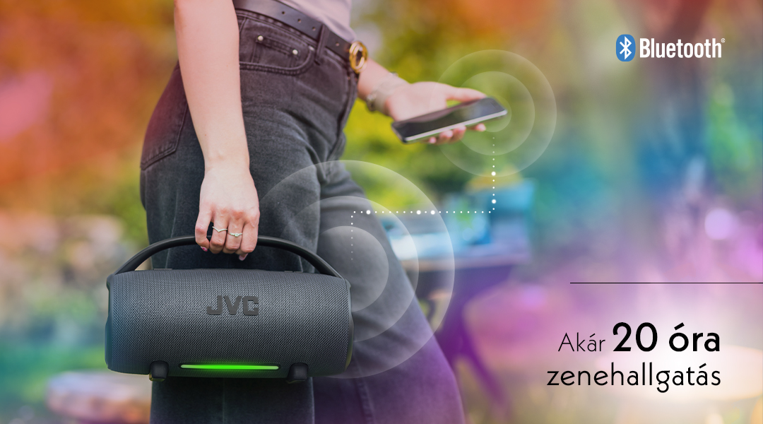 Hordozható hangszóró JVC XS-E524B, fekete Hordozható hangszóró JVC XS-E524B, fekete