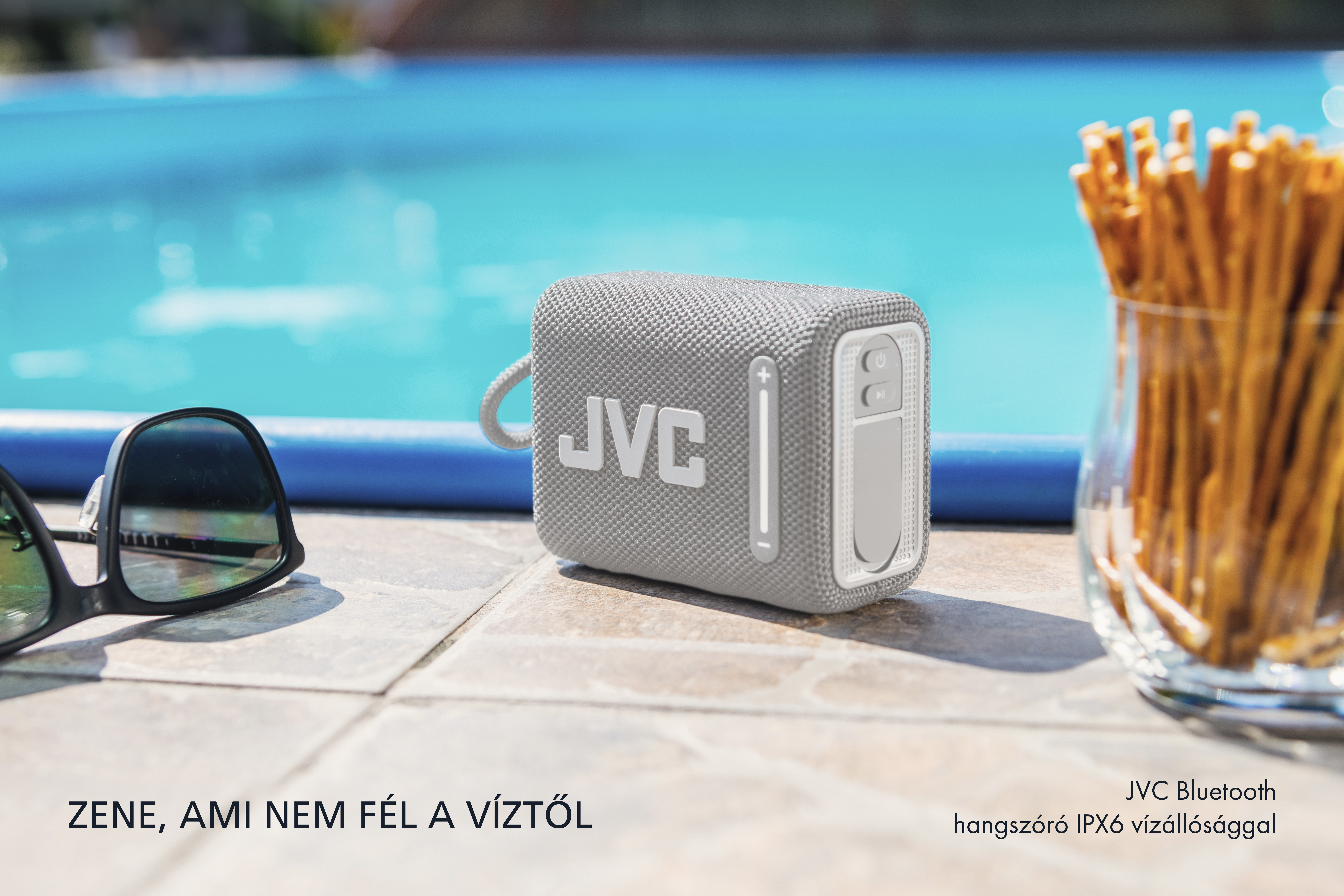 Hordozható hangszóró JVC XS-E114G, szürke