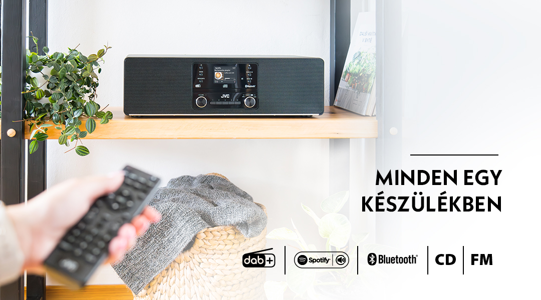 All-in-One hangrendszer  JVC RD-E984B, fekete